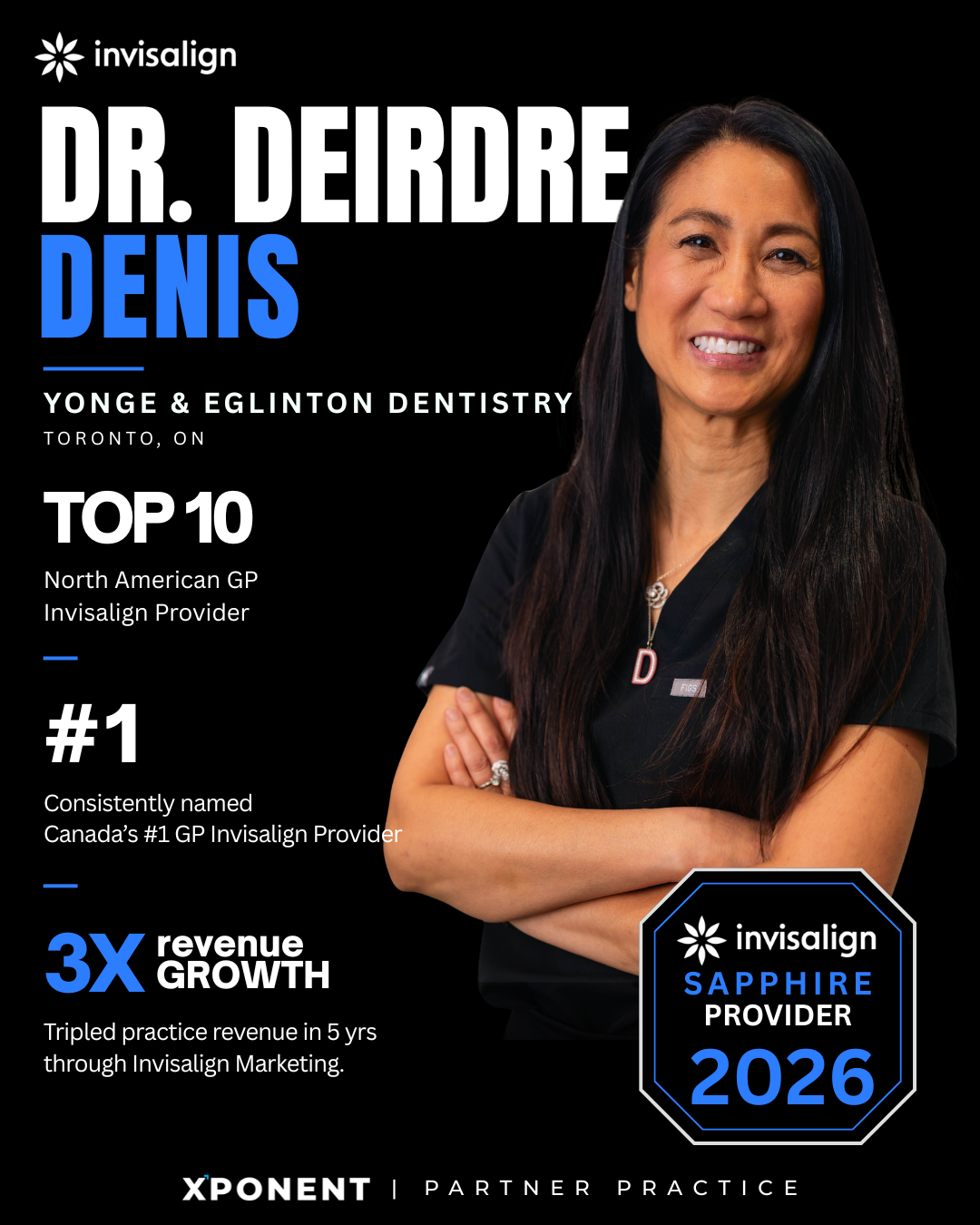 Dr. Deirdre Denis, Yonge & Eglinton Dentistry — Invisalign Sapphire Provider