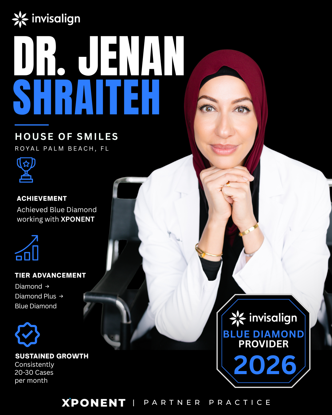Dr. Jenan Shraiteh, House of Smiles — Invisalign Blue Diamond Provider